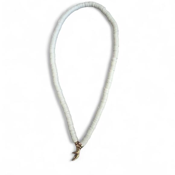 White and gold starfish necklace - Picture 2 of 4